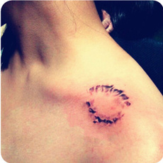 tattoo, stitch, bleeding, wound