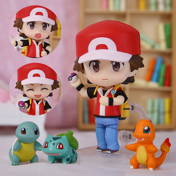 pokemon trainer red action figure