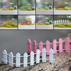 5Pcs New Beauty Wooden Palisade Fence Home Garden Ornament Accessory Plant Pots Fairy Scenery Décor