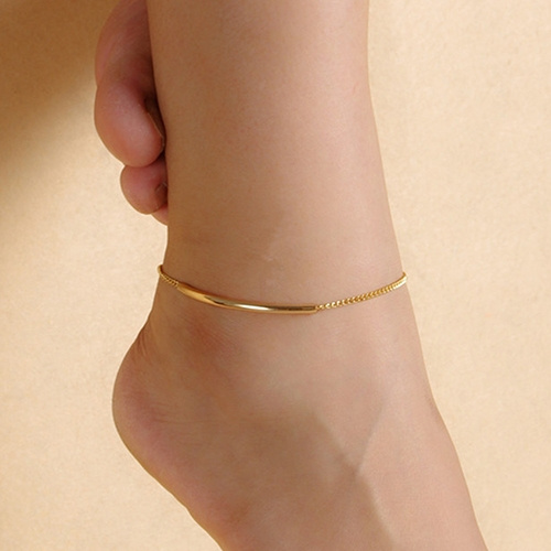 Tribal Charm Anklet - 14K Gold Ankle Bracelet - Rose Gold – MOSUO