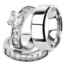Steel, Engagement, Jewelry, Stainless Steel