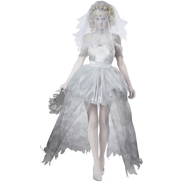 Plus Size Sexy Zombie Bride Costume for Women