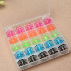 Colorful Bobbin Sewing Machine Spools With Thread Storage Box For Sewing