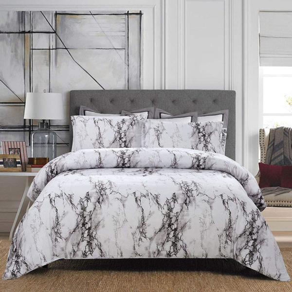 white marble duvet cover