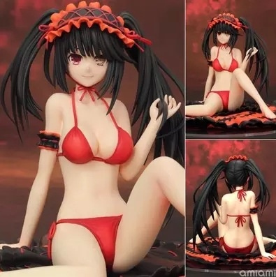 New 12.5cm PVC Japanese Anime sex doll Date A Live II Tokisaki Kurumi