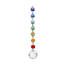 Beautiful, rainbow, crystal pendant, weddingcrystaldecor