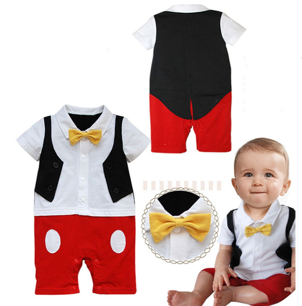 baby boy mickey mouse romper