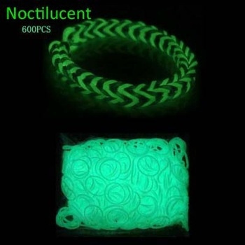 600Pcs Fine Jewelry Colorful Noctilucent Rubber Loom Bands Make Rubber Band  Bracelet for DIY Christmas Gift(12 Clip 1Loom)-in Strand Bracelets from  Jewelry on , Beautygeni Group