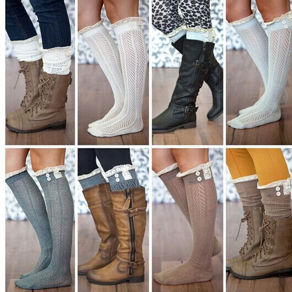 Boot socks clearance with buttons