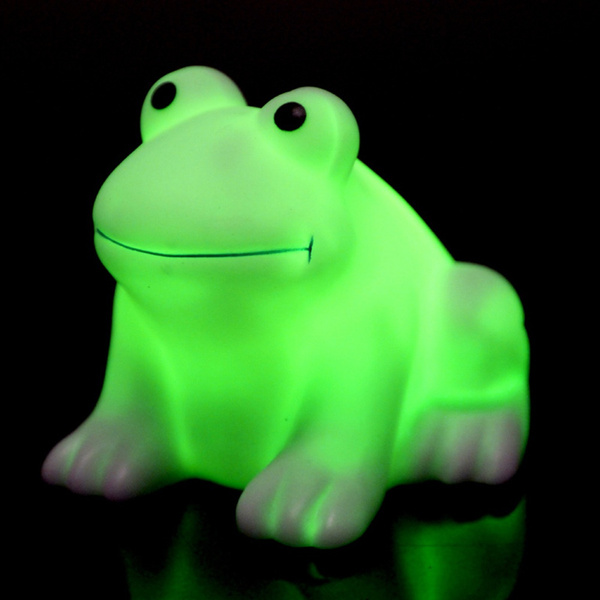 Colorful Color Changing Frog Shaped LED Night Light | Wish