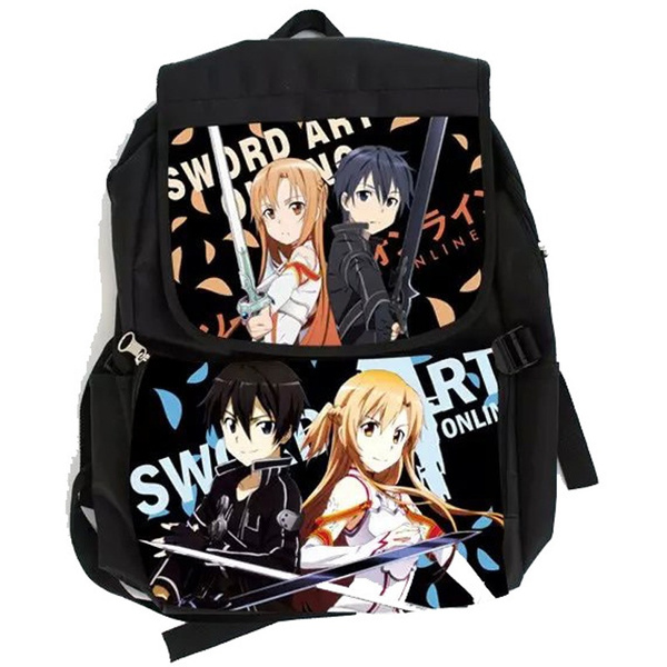 Anime Sword Art Online SAO Canvas Nylon Bag Backpack Satchel Waterproof