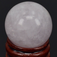 quartz, Natural, stoneball, Rose