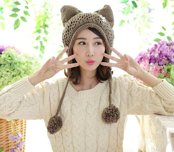 Pussycat Hat Very Cute Fox Ears Cat 