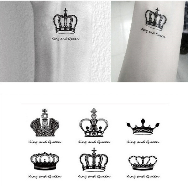 Sex you up King & Queen Clowns Wrist Finger Tattoos Stickers for Temporary  Tattoo #r120 | Wish