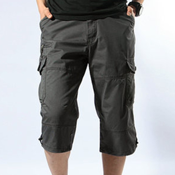 cargo capri shorts mens