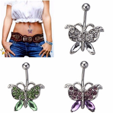 jeweleryampampampwatche, butterfly, navel rings, Stud Earring