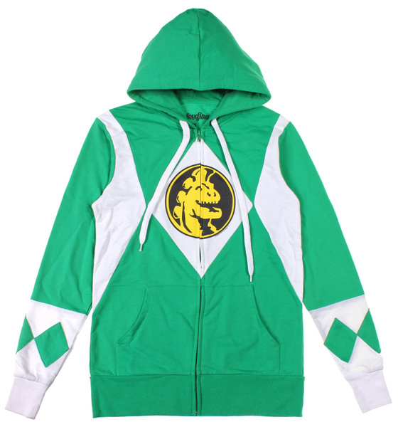 Power rangers zip outlet up hoodie