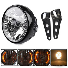 harleysportsterchopperheadlight, motorcycleheadlight, Iron, harleyheadlightwithturnsignal