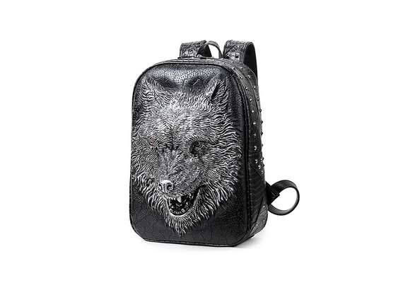 3d wolf backpack