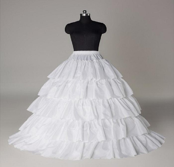 * New Style white A-Line One-Hoop Petticoat/Underskirt/Wedding Dress In Stock 