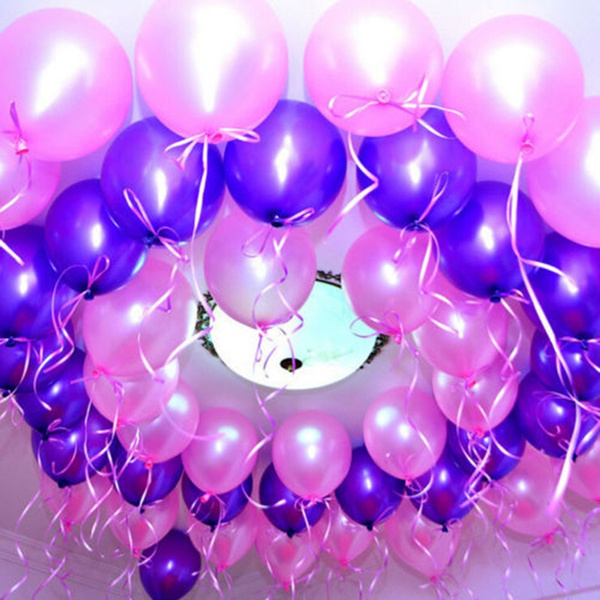 Pack of 50 Plain Latex Balloons Party Decor Lavender Pack of 50 Plain Latex Balloons Party Decor Lavender