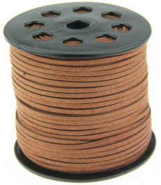 10yd 3mm brown Suede Leather String Jewelry Making Thread Cords hot