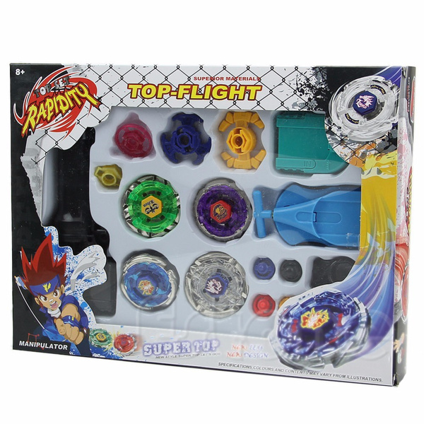 Fusion Metal Top Master Rare Fight Beyblade 4D Launcher Grip Set Kids Toys Gift