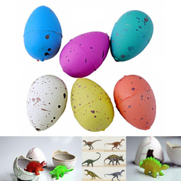 6x Magic Hatching Dinosaur Add Water Growing Dino Eggs Inflatable Toys Nice UKP 