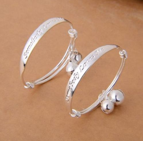 Newborn baby sale silver bangles price