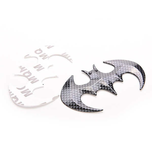 JDM 3D Bat Shaped Cool Car Auto Batman Emblem Badge Sticker carbon ...