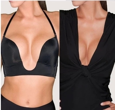 Intimates New Deep U Plunge Bra Invisible Racerback Push Up Bra BC CUP For  Formal Dress For Wedding/Evening