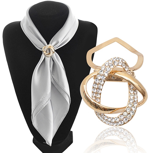 Luxury Scarf Clips - Gold