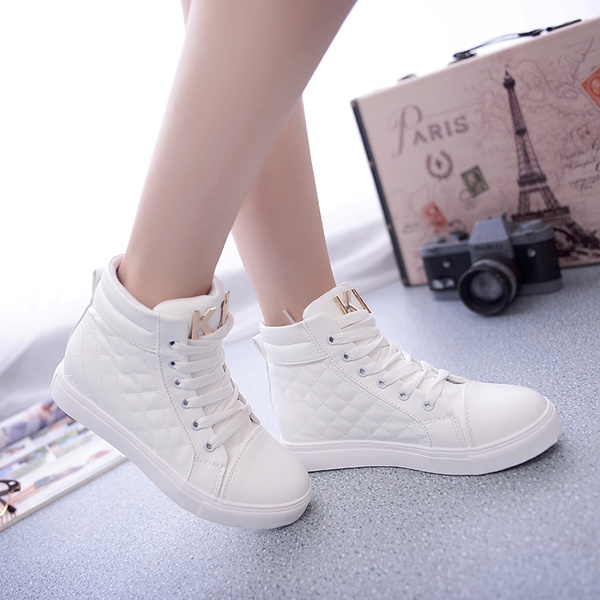 New Shoes Fashion Shoes Casual Shoes Girls High Shoes Color White Black Size Wish
