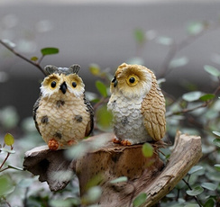 2015 New Landscaping Owl Dollhouse Resin Fairy Home Garden DIY Micro Landscape Flower Pot