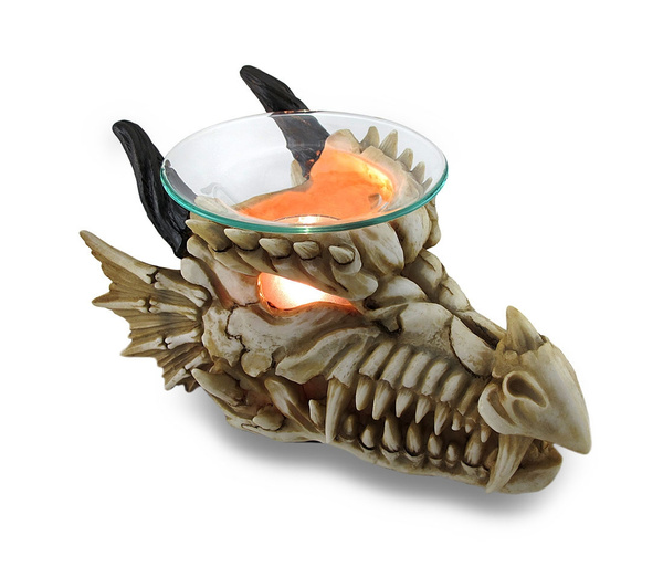 Horned Dragon Skull Electric Oil/Wax Warmer w/Adjustable Control