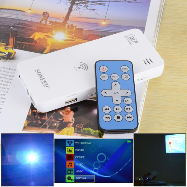 soneed sp w500 スマート ミニ プロジェクター SONEED SP-W500 Smart Mini DLP Projector w/ Remote Controller