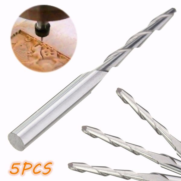 5~20X Solid Carbide 2mm Dia Spiral 2 Flutes Ball Nose End Mill CNC Engraving Bit