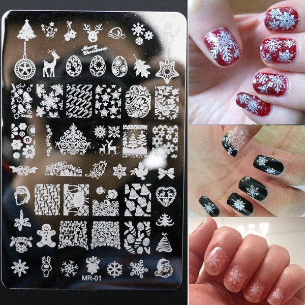 Nail Art Template Mix Designs Stamping Image Plates for Manicure Nail Salon  - Walmart.com
