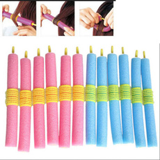 12PCS Soft Twist Soft Foam Bendy Hair Rollers Curlers Cling Strip BY648