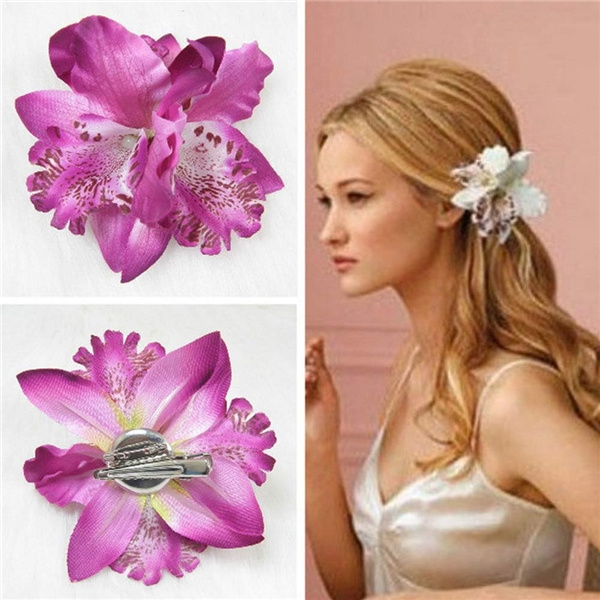 Fashion Women Girl Beauty Bohemia Orchid Peony Flowers Hair Clips Hairpin Corsage Hair Jewelry Fashion Tiara 5 Colors Can Be Choosed Wish