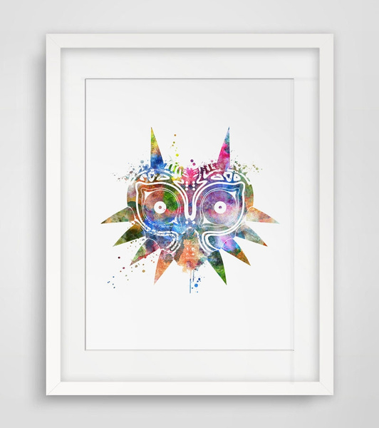 FRAMED Legend of Zelda Majora's Mask - paper cut art