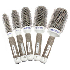 New 1pcs Ceramic Ionic Round Comb Barber Hair Dressing Salon Styling Tools Brushes 5 Sizes To Choose Barrel Hairbrush