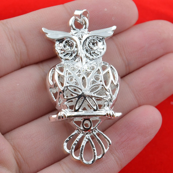 Silver owl deals pendant