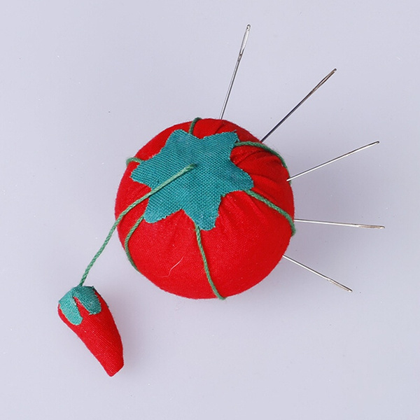 Tomato Needle Pin Cushion Soft Material  Tomato Shape Safety Storage for PiCA