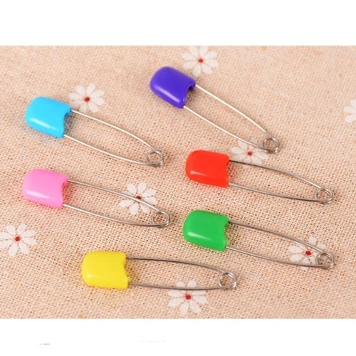15pcs Safety Hold Locking Baby Cloth Nappy Diaper Dress Cloth Shower Pins F2G6 