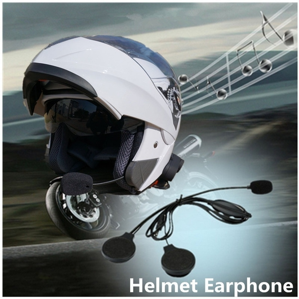 Motorcycle Helmet Stereo Headset Speakers With Mic Microphone MP3 4 New gd5