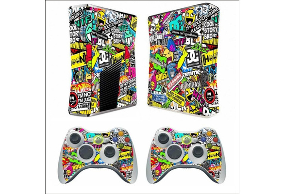 906 Vinyl Decal Skin Sticker for Xbox360 Slim E and 2 controller skins