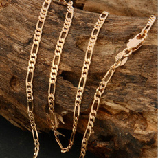 yellow gold, gold, Chain, women necklace