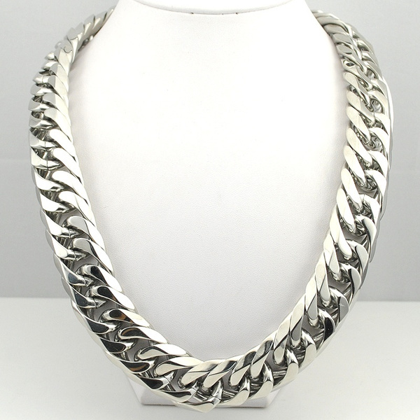 Men's & Women's Hip Hop Titanium Steel Clavicle Necklace Letter Chain | Stainless  steel chain necklace, Short necklace, Chain necklace