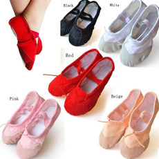Canvas Ballet Pointe Dance Shoes Fitness Gymnastics Slippers for Kids Adult